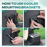 golf cart cooler sandbox mounting bracket​